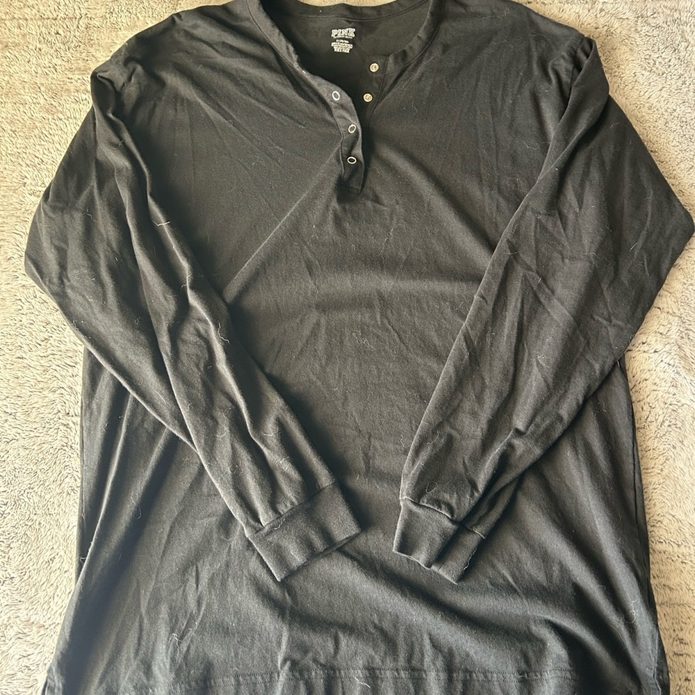 PINK Victoria's Secret Women’s Black Long Sleeve